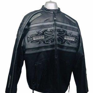 Max USA Leather 2XL Jacket Motorcycle Coat Italy S